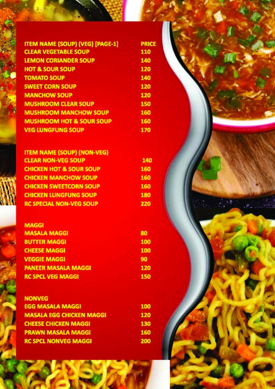 Menu Page 1